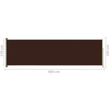 Uvlačiva bočna tenda za terasu 180 x 600 cm smeđa | shoptok.hr