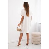 Kesi Włoski Dress with pockets and pendant light beige | Shoptok.si