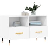 TV ormarić bijeli 80 x 36 x 50 cm od konstruiranog drva | shoptok.hr
