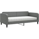  Dnevni krevet s madracem tamnosivi 90 x 190 cm od tkanine | shoptok.hr