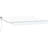 Nadstrešnica Bijela 2,5 x 2 m Poliester i metal | shoptok.hr