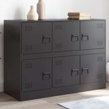  Komoda crna 99 x 39 x 73 cm čelična | shoptok.hr