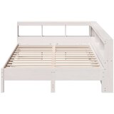  Posteljni okvir brez vzmetnice bela 135x190 cm trdna borovina | Shoptok.si