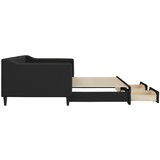  Dnevni krevet na razvlačenje s ladicama crni 90x200 cm tkanina | Eponuda.com