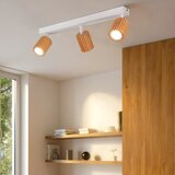  Brilagi - Stropno spot svetlo MODERN WOOD 3xGU10/8W/230V drvo/belo | Eponuda.com