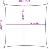  Jedro protiv sunca svjetlosivo 2x2 m od 100% poliestera Oxford | shoptok.hr