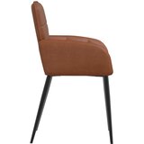  Trpezarijske stolice 2 pcs Umjetna koža Smeđa 57 x 50 x 85 cm | Eponuda.com