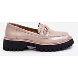 S. BARSKI Patent Leather Platform Loafers Beige Ronin | shoptok.hr