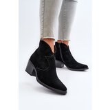 S. BARSKI Suede Cowboy Boots with Zip D&A Cene
