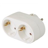 Home Strujni razdjeljnik, 2 x Shuko utičnica pod 90° - NV 22-90, Bijeli | Eponuda.ba