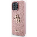 Guess PU Fixed Glitter 4G Metal Logo Zadní Kryt pro iPhone 16 Pro Max Pink Ovitek za telefon Vijolična | Shoptok.si