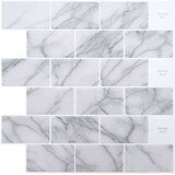  Subway pločica 50 pcs Bijeli mramor 30 x 30 cm Poliuretan i PET | shoptok.hr