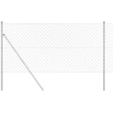 vidaXL Steber ograje. srebrna 10 x 1 m (60 x 60 mm mreža) Jeklo, (5000157841) | Shoptok.si