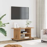 vidaXL TV omarica s kolesci artisan hrast 80x40x45 cm inženirski les | Shoptok.si