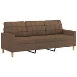 vidaXL Trosjed od tkanine smeđi 180 cm | shoptok.hr