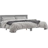 Furnova Posteljni okvir siva sonoma 180x200 cm inž. les in kovina, (21934885) | Shoptok.si