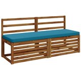  Jastučići za klupe - 2 dijela VUGHT 2 kom. 100% poliester - Svetlo plava (poliester) 150 x 50 cm 2 | shoptok.hr