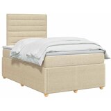  Boxspring krevet s madracem Krem 120 x 200 cm Tkanina - Krem 120 x 200 cm Dizajn linija | shoptok.hr