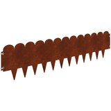 vidaXL Robovi trave 30 pcs 103 x 25 cm Jeklo Rjav, (5000301723) Cene