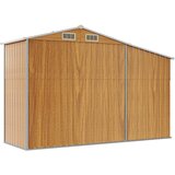  Vrtno spremište smeđe 277 x 93 x 179 cm od pocinčanog čelika | Eponuda.com
