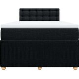 vidaXL Box spring postelja z vzmetnico črna 120x190 cm blago | Shoptok.si
