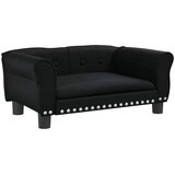Krevet za pse crni 70 x 45 x 30 cm od umjetne kože | shoptok.hr