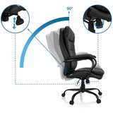 MID.YOU Pisarniški Stol Relax Xxl B, Pu, Črna | Shoptok.si