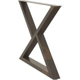 Noge jedilne mize 2 kosa Naravno jeklo 90x(72-73,3) cm Jeklo, (21828608) | Shoptok.si