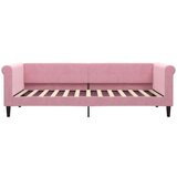  Dnevni krevet s madracem ružičasti 90 x 200 cm baršunasti | shoptok.hr