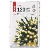 Emos LED božična veriga, 12 m, zunanja in notranja, topla bela, časovnik D4AW03 | Shoptok.si