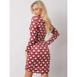 Italy Moda Dress-DHJ-SK-12695.26P-Dark Pink | shoptok.hr