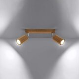  Sollux SL.1029 - Spot svetiljka ZEKE 2xGU10/40W/230V hrast | Eponuda.com