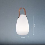Fischer & Honsel Bijela/smeđa LED stolna lampa (visina 20 cm) Ruby – | shoptok.hr