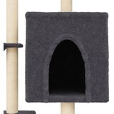  Penjalica za mačke sa stupovima za grebanje tamnosiva 117 cm | shoptok.hr
