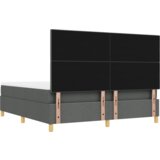 Box Spring Krevet s madracem i klupom Tamno siva 180x200 cm | shoptok.hr