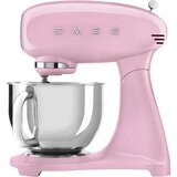Smeg SMF05PKEU Kuhinjski mešalnik v roza barvi v slogu 50-ih let, 1000 W, 4,8 za litrska posoda mešanje in dodatki. | Shoptok.si
