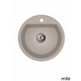Milo Granitna sudopera Essence Ø51cm Pure sand sifon ø90 | Eponuda.com