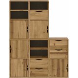  Bočni ormarići 5 kom ODDA 40x24x79 cm puno drvo bor | shoptok.hr