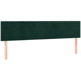  s oprugama i madracem LED tamnozelenim 120x190 cm baršun | shoptok.hr