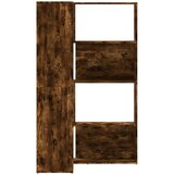  Kutni regal za knjige 4 razine boja hrasta 85x85x140 cm drveni | Eponuda.com