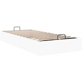 vidaXL Otomanski posteljni okvir brez vzmetnice bel 90x190 cm | Shoptok.si