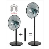 BE COOL Ventilator s podstavkom 2v1, 40 cm, črn | Shoptok.si
