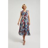 Moodo Women's floral midi dress - red Cene