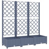 Furnova Cvetlično korito z oporno mrežo temno sivo 120x40x121,5 cm PP, (21920421) | Shoptok.si