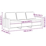  Trosjed od tkanine krem 180 cm | shoptok.hr