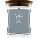 WoodWick Terra Haze dišeča sveča z lesenim stenjem 275 g Cene