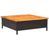  Pokrov za bazu suncobrana crni 70x70x25 cm poliratan i bagrem | Eponuda.com