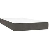  Krevet box spring s madracem tamnosivi 120 x 190 cm baršun | shoptok.hr