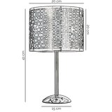  ONLI - Stona lampa BRUCE 1xE27/15W/230V 40 cm mat hrom | Eponuda.com