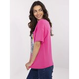 Italy Moda T-shirt-MI-TS-M3221-1.20P-dark pink | shoptok.hr